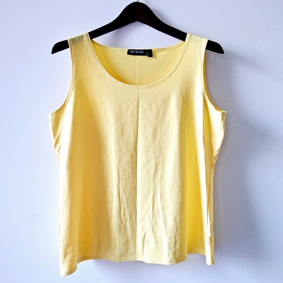 Notations Size Large Yellow Sleeveless Summer Casual Girls Womens Round Neck - Picture 1 of 16